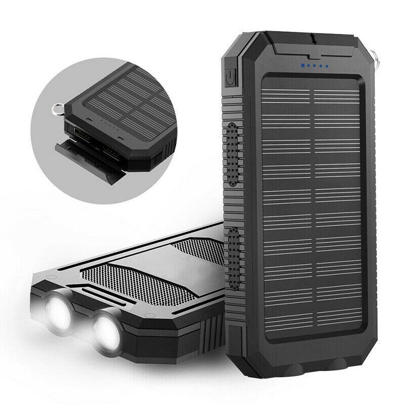 BowLift | 2x 500000mAh Solar Charger Waterproof Power Bank External