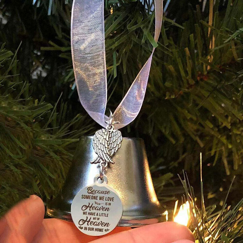 BowLift | 🎄Christmas Tree Memorial Ornaments Angel Wings Bell Hangings Hanging Decoration