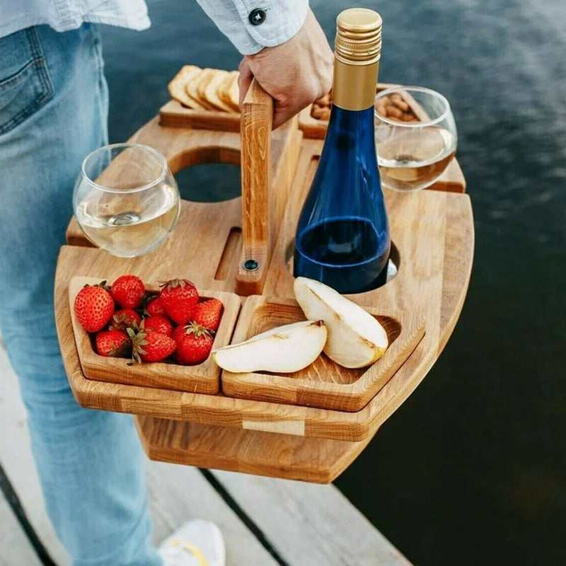 BowLift | Elegant wooden wine tray Perfect for any occasion