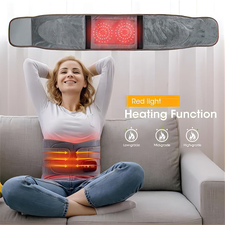BowLift | Infrared Back Support Belt | Adjustable Heat & Vibration for Pain Relief and Muscle Relaxation