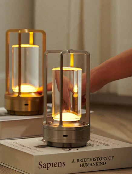 BowLift | Warm LED Cordless Table Lamp – Battery Operated Nordic Design - LED with Touch Control, Suitable for Bedroom, Home, Outdoor - Ideal Night Light