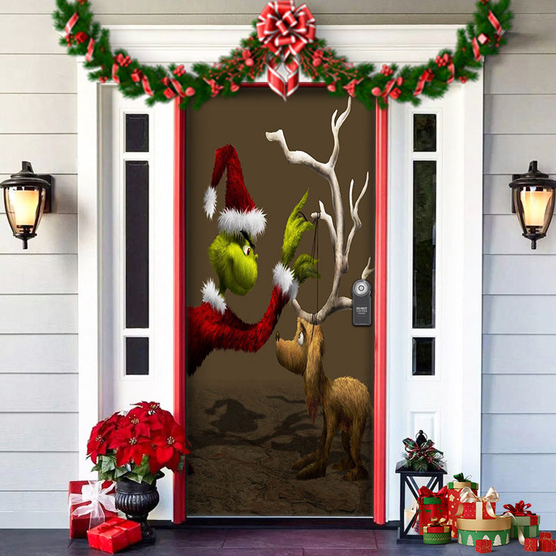 BowLift | Nightmare Before Christmas Outdoor Decorations Props Christmas Elves Door Cover