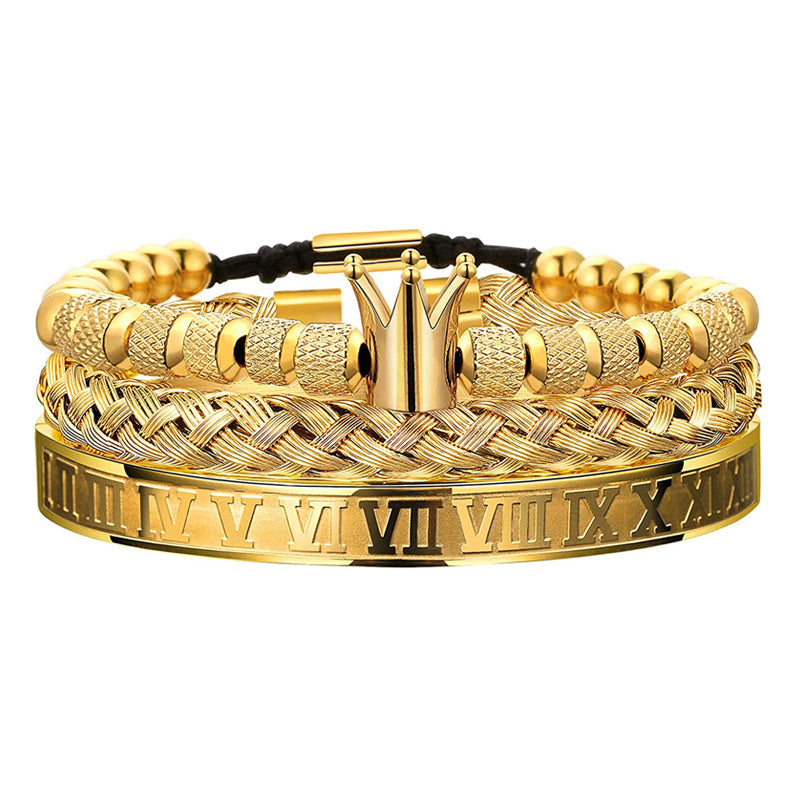 BowLift | Crown Braided Letter Bracelet