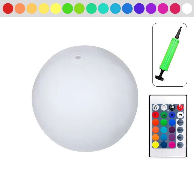 BowLift | Pool Decoration LED Light 16 Colors Glowing Beach Ball