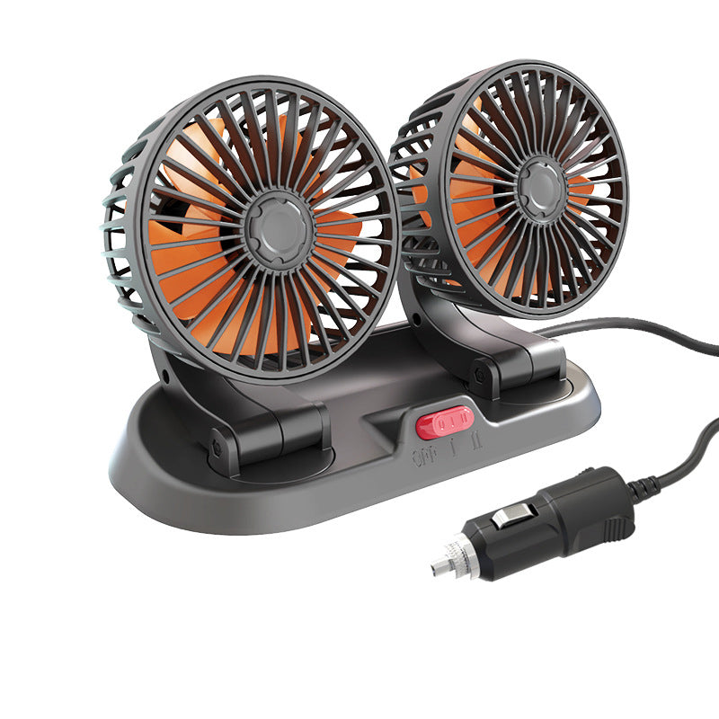 BowLift | Dual Head Car Auto Cooling Air Circulator Fan