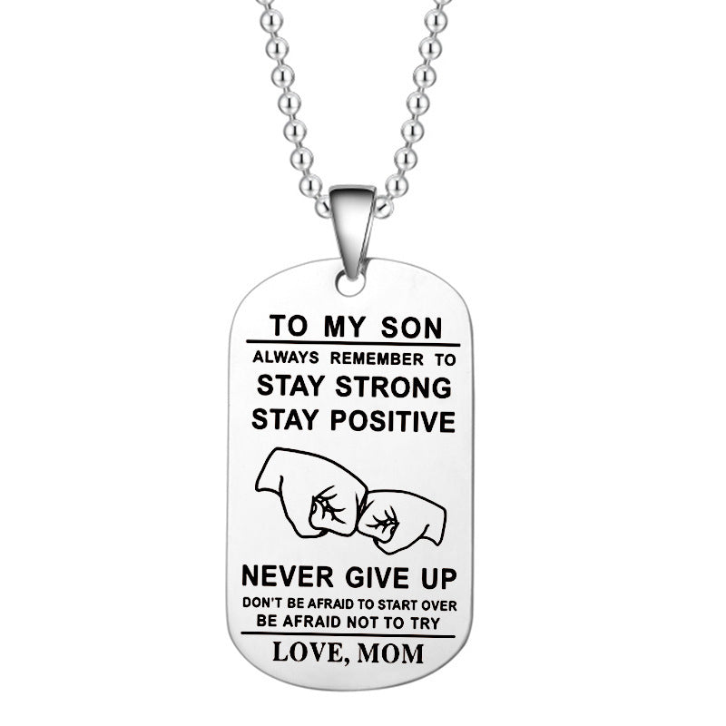 BowLift | English Alphabet Stainless Steel Necklace