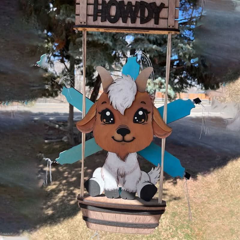 BowLift | Animal Windmill Yard Art Decoration – Whimsical Outdoor Garden Spinner