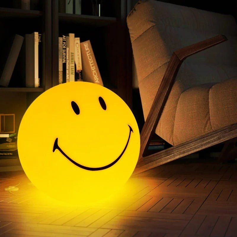 BowLift | LED Rechargeable Smiley Night Light | Cute Glow Buddy for Kids' Bedroom & Nursery Decor
