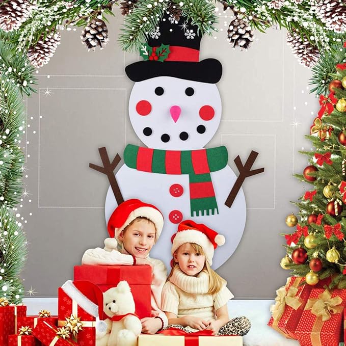 BowLift | Felt Christmas Tree for Kids – Montessori Learning Toy with 32 Ornaments