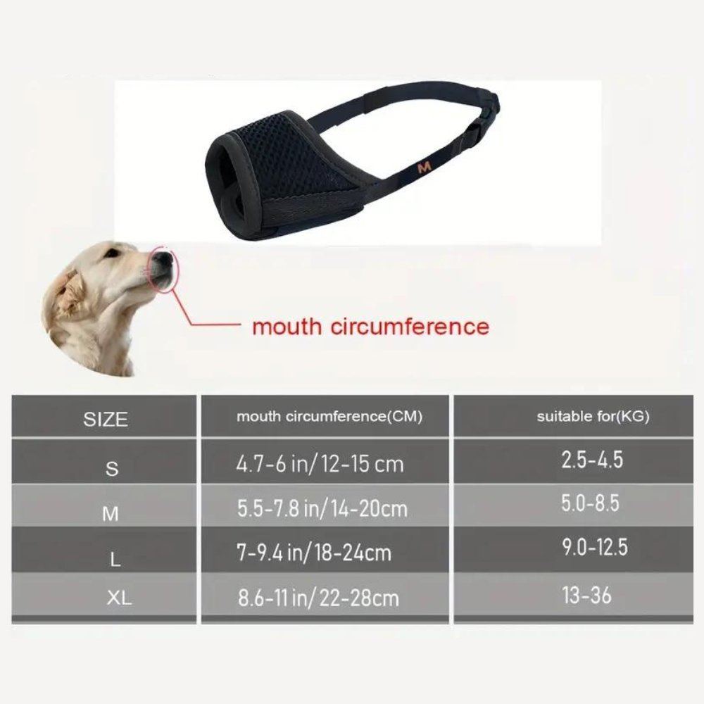 SoftMesh• Adjustable Dog Muzzle - Adjustable Dog Muzzle - BowLift