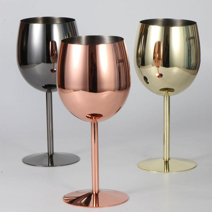 BowLift | 500ml Stainless Steel Wine Glasses
