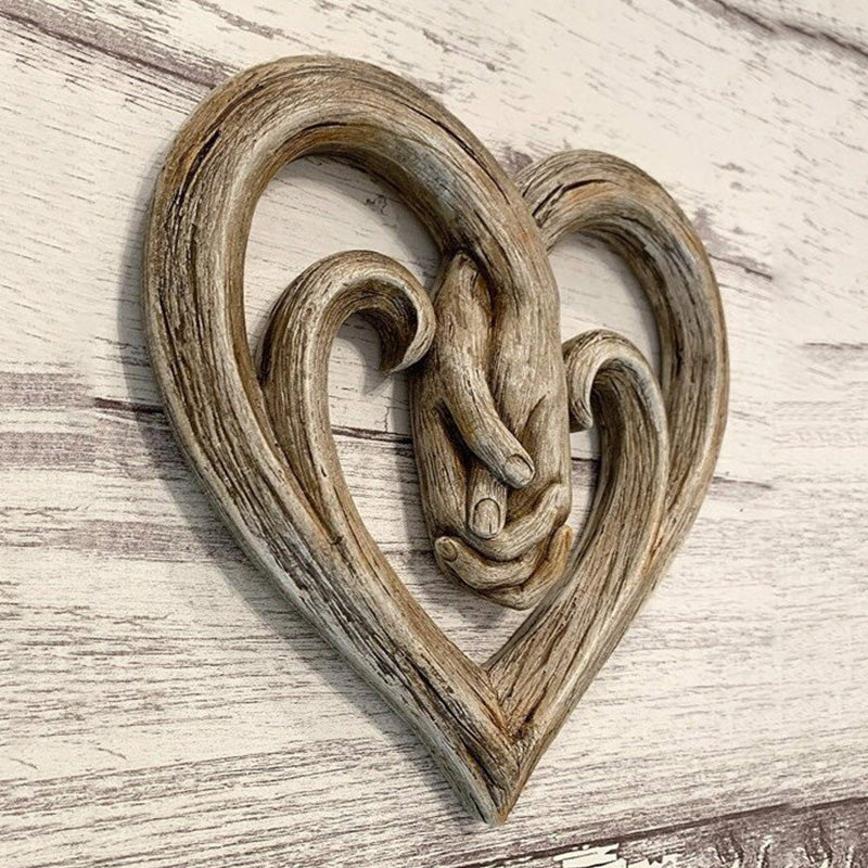 BowLift | Resin Grape Vine Heart Shaped Handprint Ornament