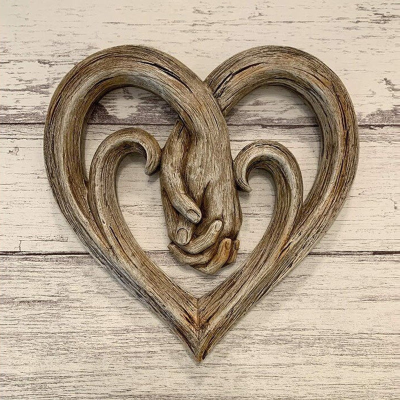 BowLift | Resin Grape Vine Heart Shaped Handprint Ornament