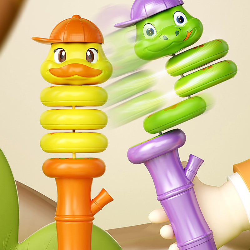 BowLift | Cartoon Animal Shape Snake Twisting Hand Held Whistle Toy