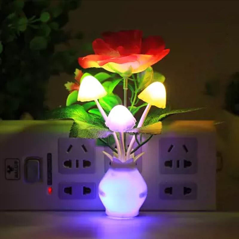 BowLift | LED night light in the form of simulated flowers with intelligent control for the bedroom