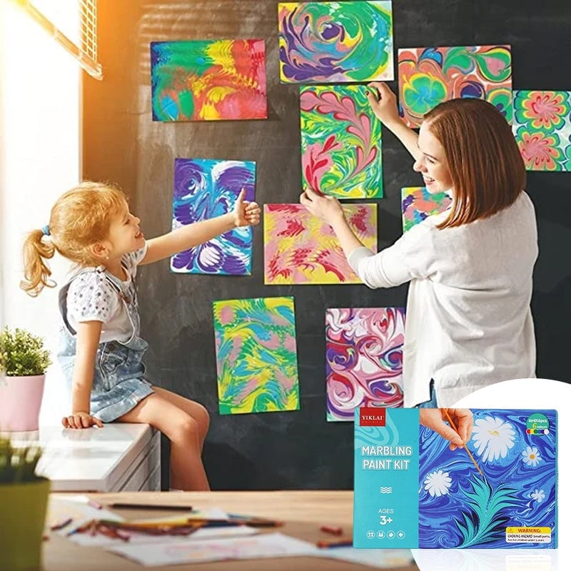 BowLift | Marbling of watercolor paint for art