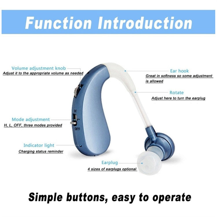 BowLift | USB rechargeable Bluetooth hearing aid headphones for seniors