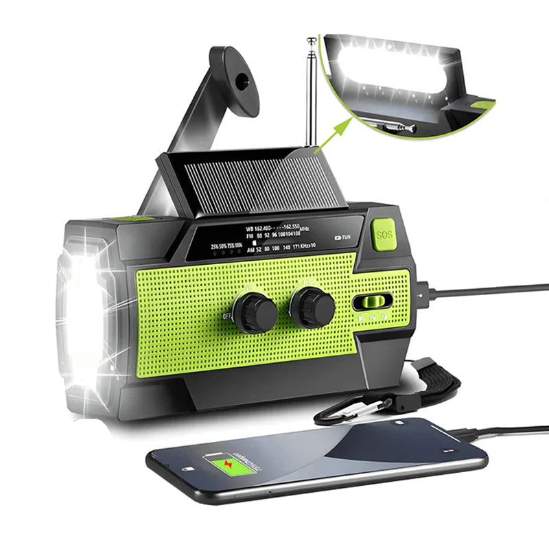 BowLift | All-in-one solar-powered emergency radio