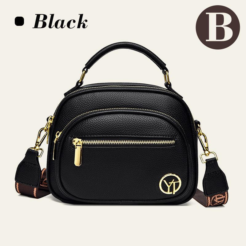 BowLift | Classic multi-room adjustable wide strap PU leather crossbody bag