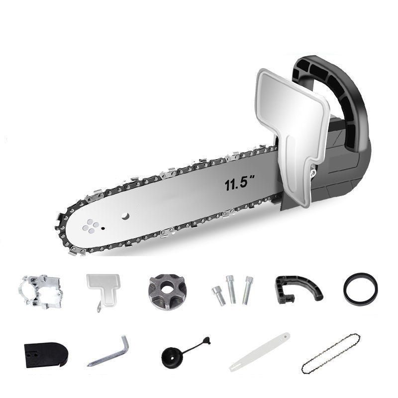 BowLift | Angle grinder converted to electric chainsaw