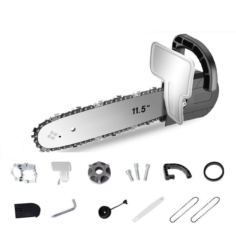 BowLift | Angle grinder converted to electric chainsaw