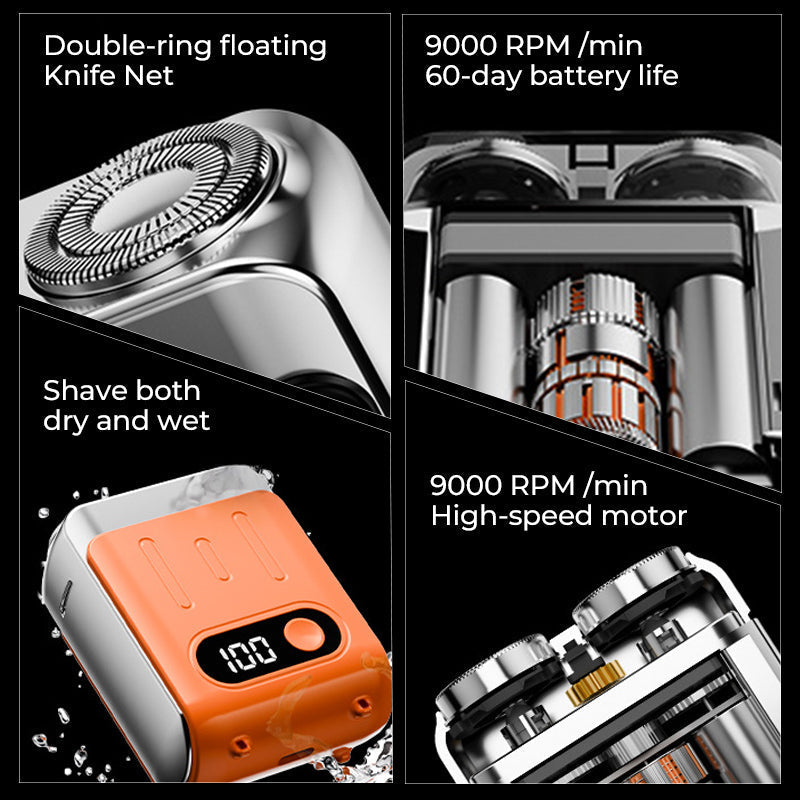 BowLift | Men's Portable Mini Rotary Electric Shaver