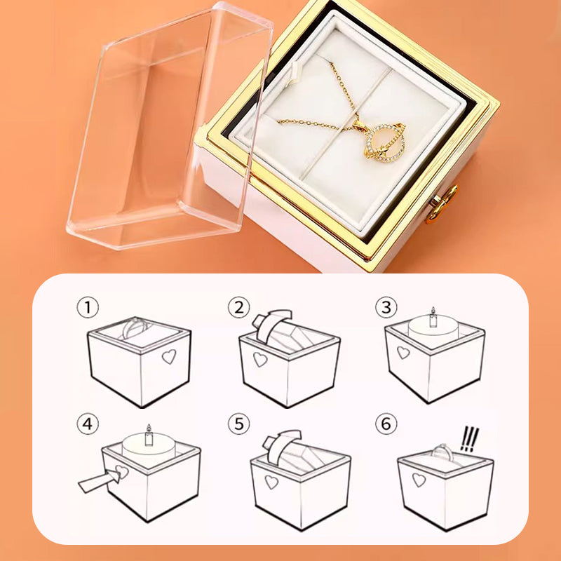 BowLift | Creative sweet bear cake rotating ring box