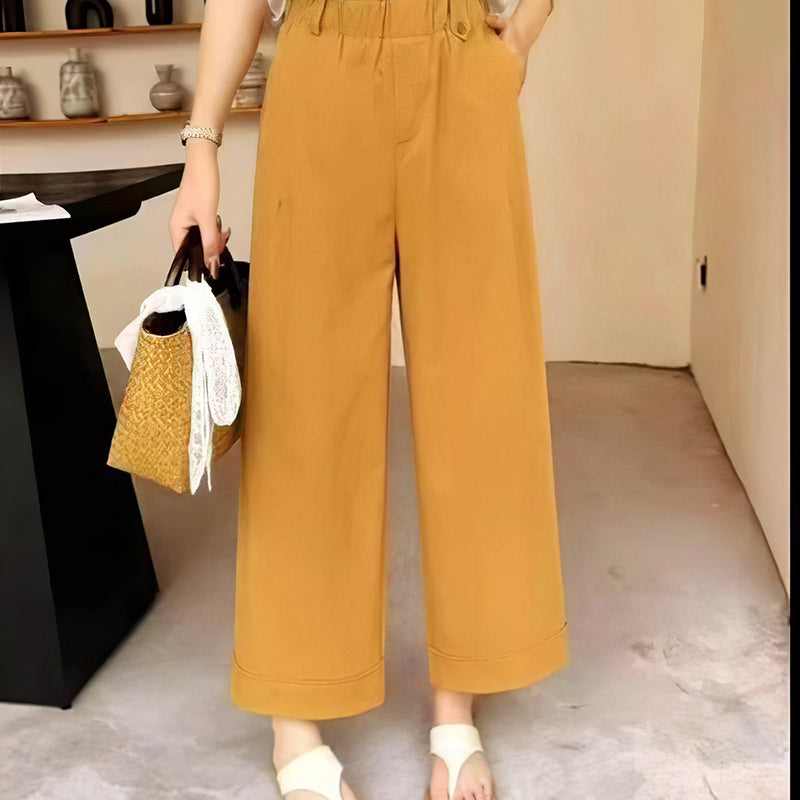 BowLift | High-waisted pants with wide legs