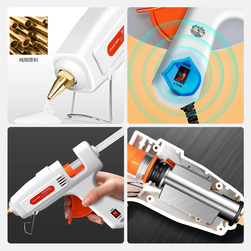 BowLift | Hot glue gun set with 30 high-quality glue sticks