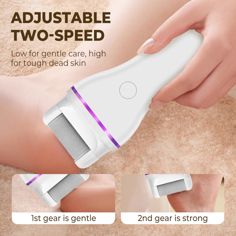 BowLift | 2-step wireless electric callus remover with 2 interchangeable heads