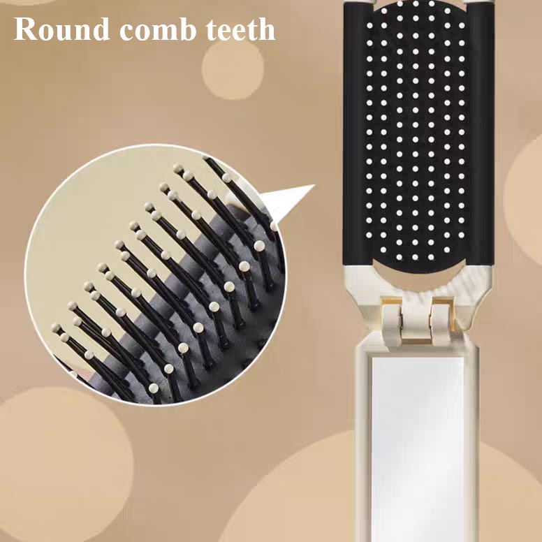 BowLift | Portable mini air cushion comb with removable mirror
