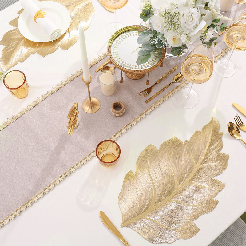 BowLift | Gold Leaf Luxury Placemat – 3D Elegant Table Mat made of PVC
