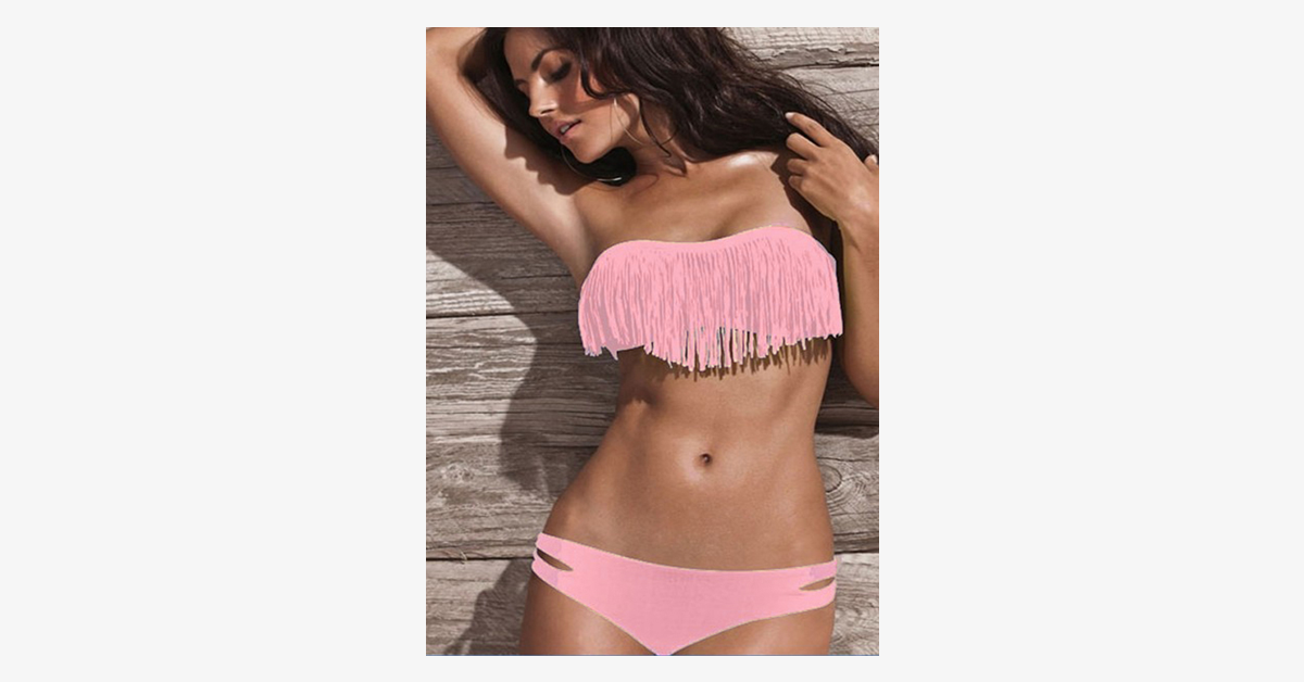 BowLift | Fringe Bikini Swimsuit
