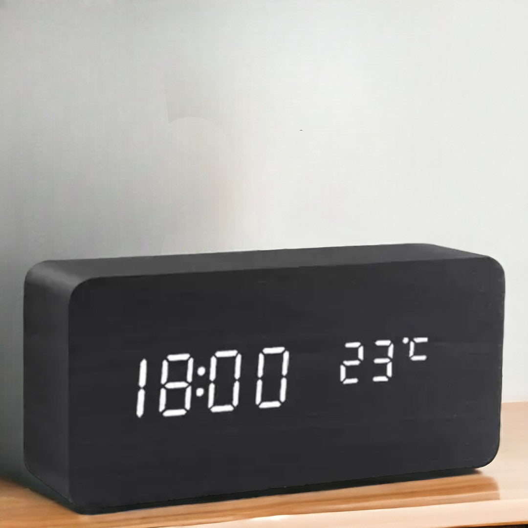 BowLift | Digital Wooden Alarm Clock – Modern Technology with Timeless Wood Design