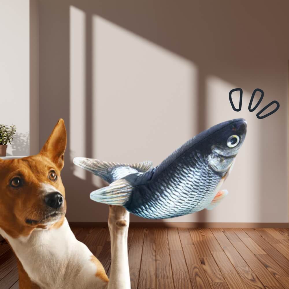 The FloppyFish • Interactive Dog Toy - Fish Dog Toy - BowLift