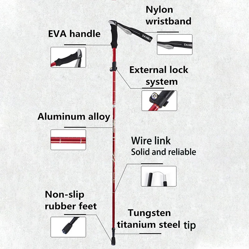 BowLift | TREKLIGHT POLES – Ultralight Folding Trekking Poles for Hiking & Camping