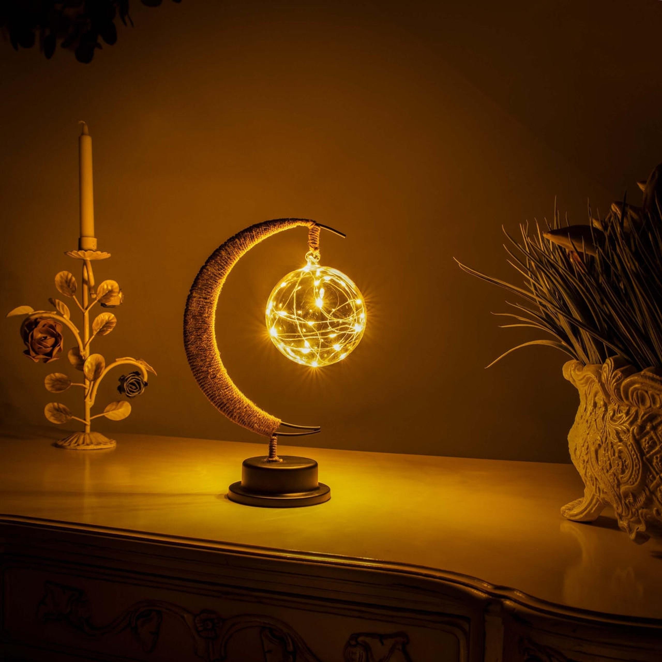 BowLift | LED Lunar Lamp - Enchanted Moon Night Light for Bedroom, Nursery & Home Decor