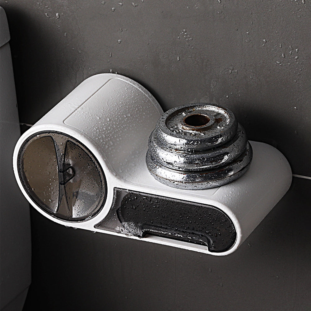 BowLift | DryHold Self-Adhesive Toilet Paper Holder – Waterproof Wall Solution with Extra Storage Space