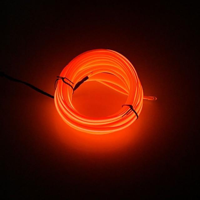 BowLift | 5m car interior accessories atmosphere lamp EL cold light line with USB DIY Decorative Dash board Console Door LED Ambient Light