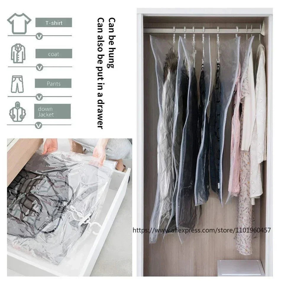 BowLift | Vacuum Storage Bags – Space-Saving Clothing Organizer – Dust and Moisture Protection – Reusable Wardrobe Solution