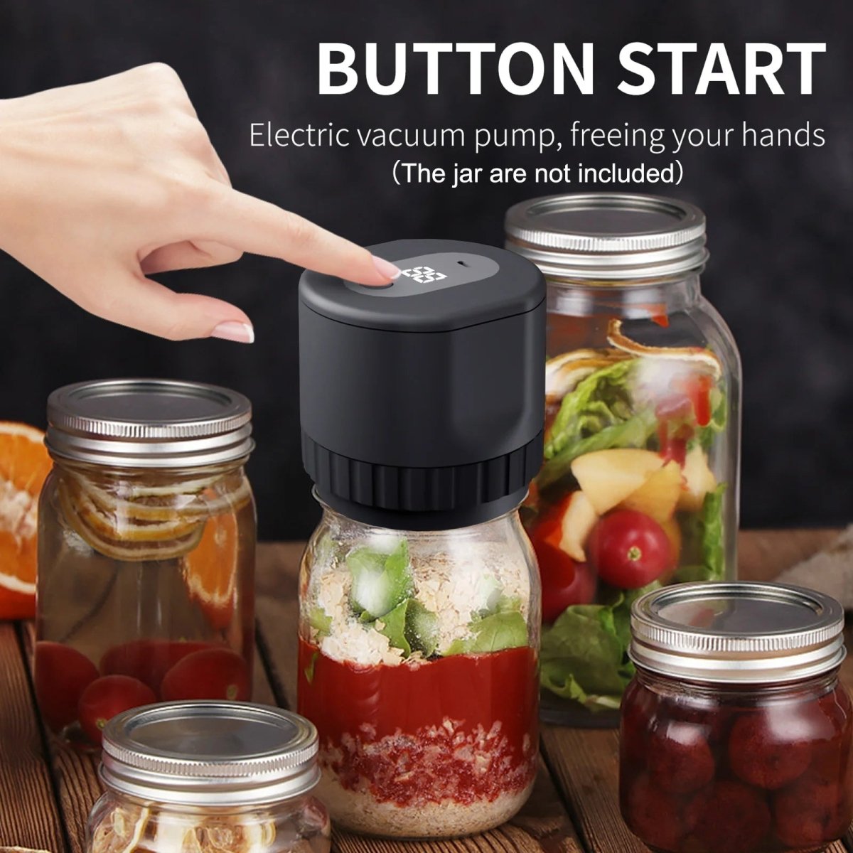 BowLift | AirLock Go – Compact, Wireless Food Preserver with LED Display