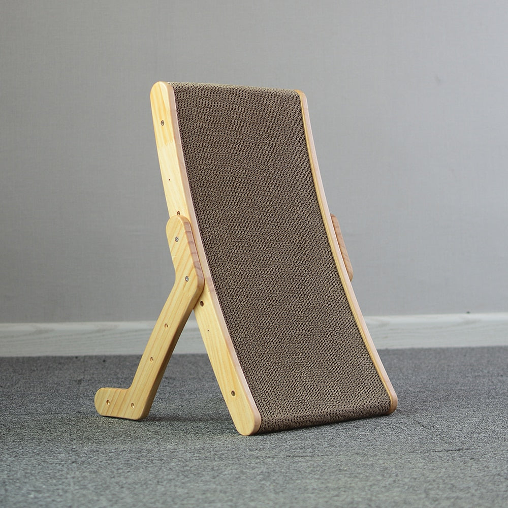 BowLift | Cat Scratcher Wooden Adjustable Lounger