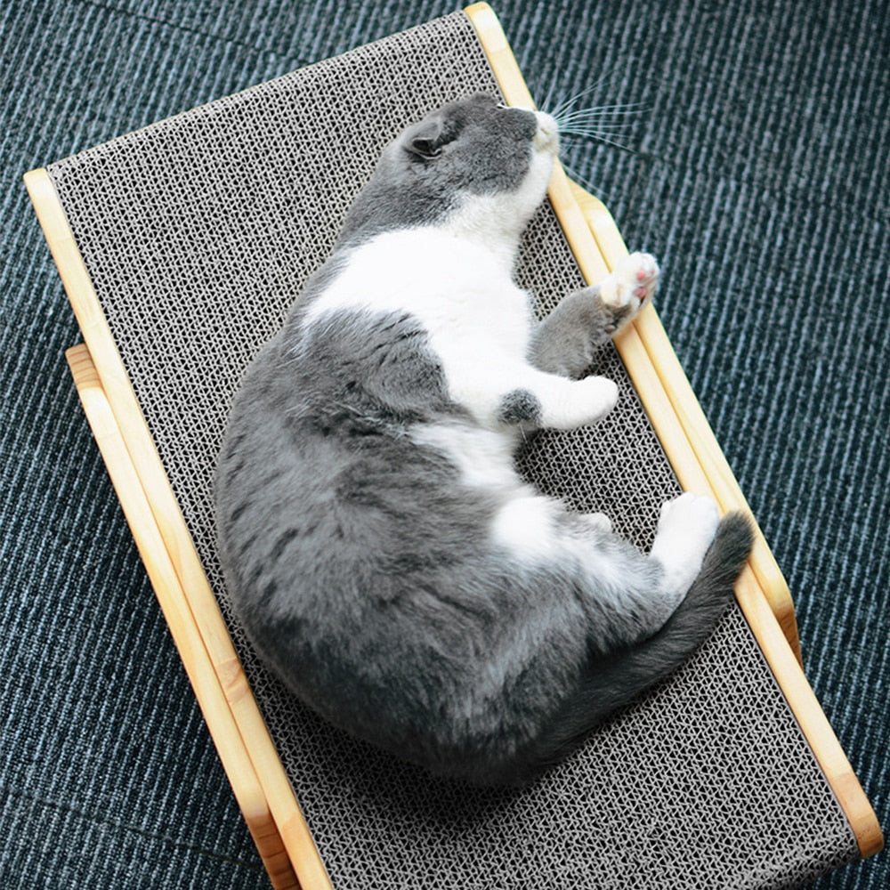 BowLift | Cat Scratcher Wooden Adjustable Lounger