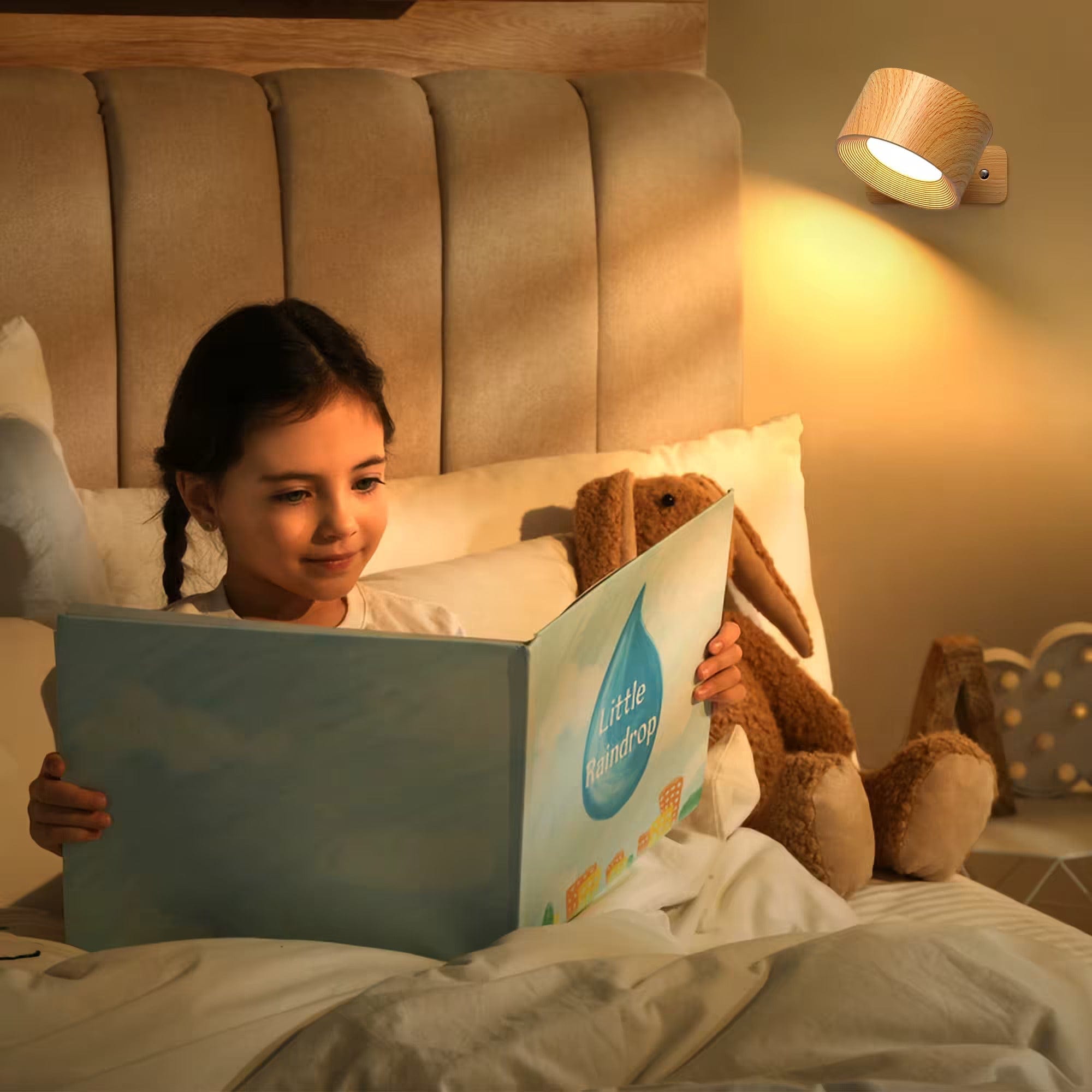 BowLift | Battery Operated Wall Light | Rechargeable, 360° Adjustable & Wireless for Bedrooms, Hallways & Reading Corners