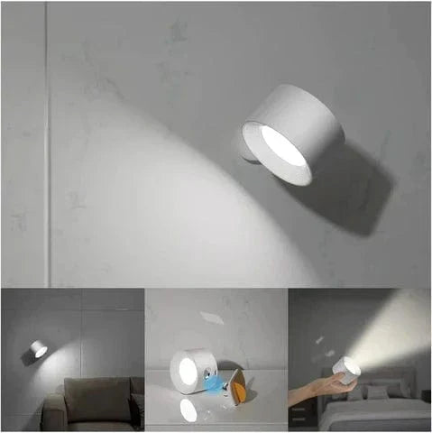 BowLift | Battery Operated Wall Light | Rechargeable, 360° Adjustable & Wireless for Bedrooms, Hallways & Reading Corners