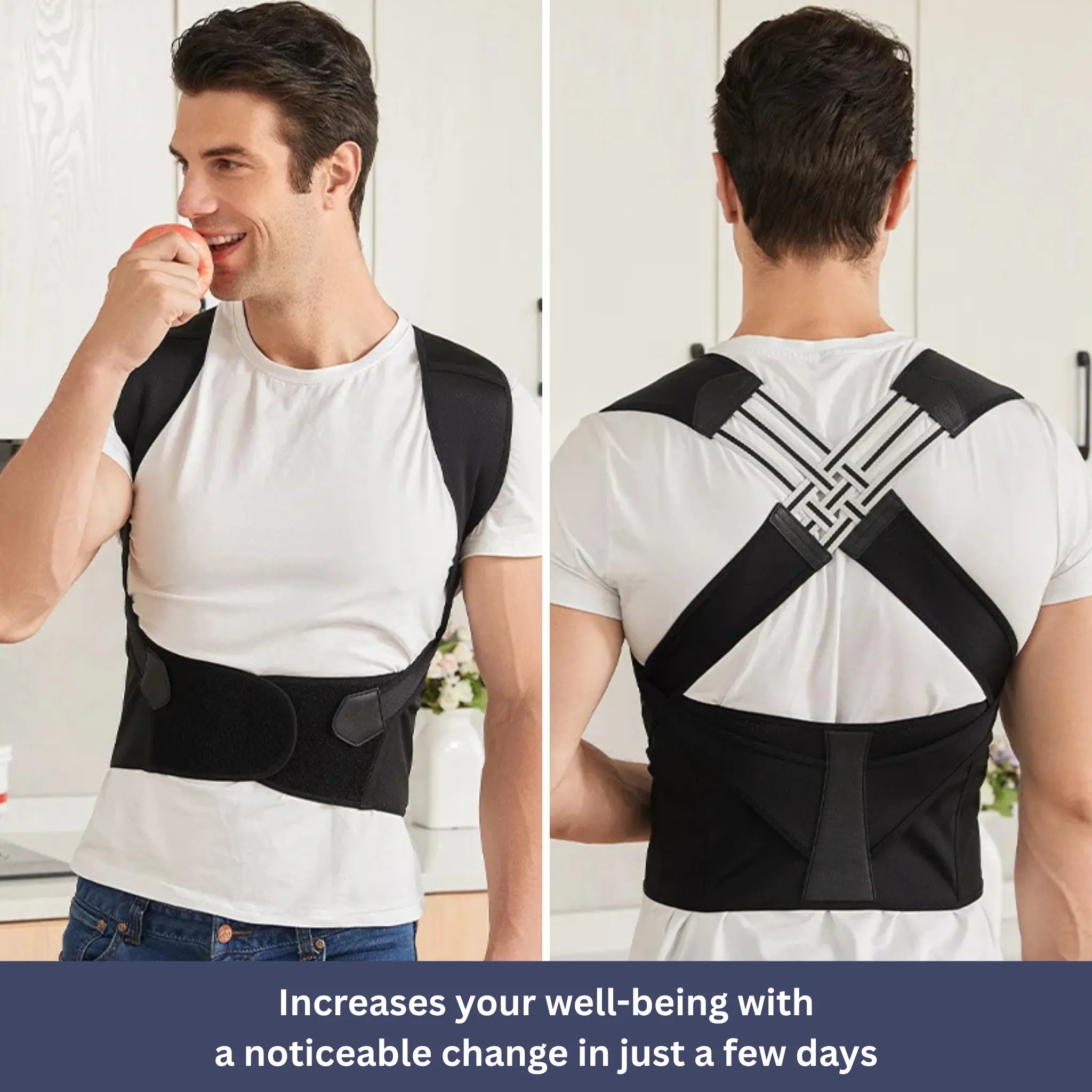 BowLift | Back Support and Posture Corrector | Adjustable, Comfortable & Ideal for Improving Confidence and Posture