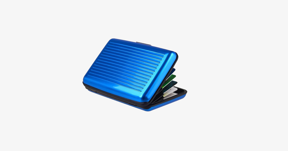 BowLift | Foldable Unisex RFID-blocking Wallet - Made of Aluminum - Snap Closure - Expandable Compartments - Secure Your Credit Cards