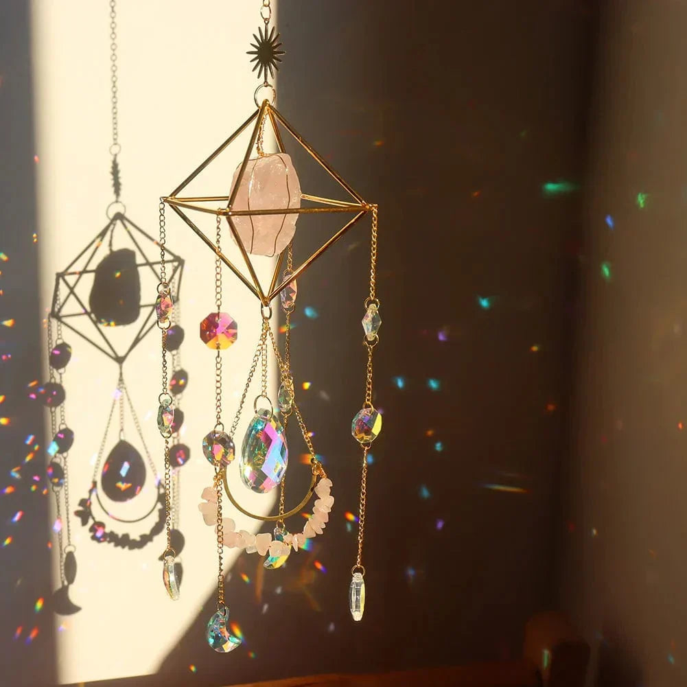 BowLift | AuraBloom Crystal Sun Catcher | Healing Crystal | Feng Shui Decoration | Positive Energy for Home
