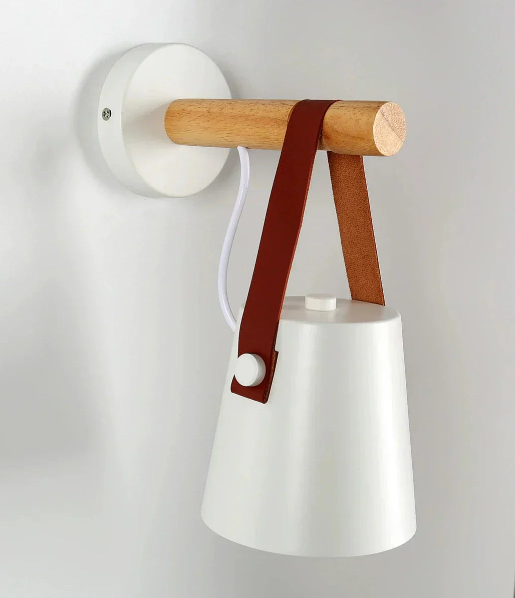 BowLift | Wood Nordic Hanging Wall Lamp