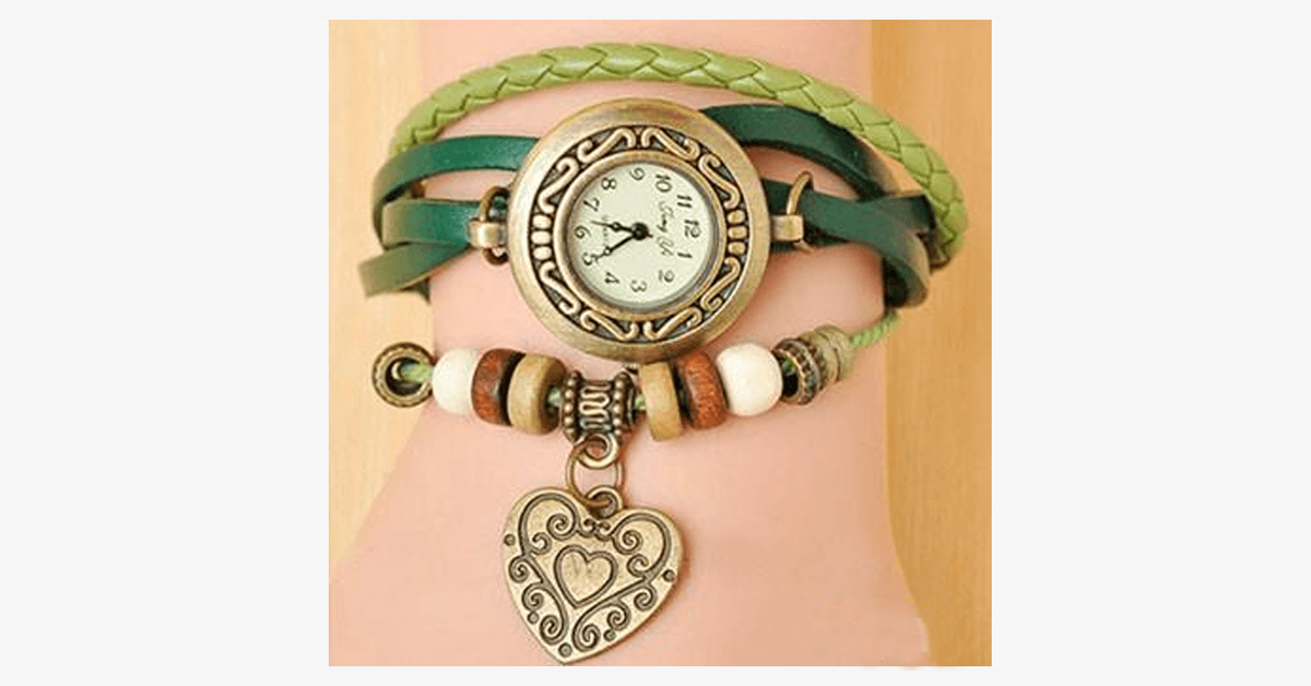 BowLift | Heart Vintage Wrap Watch
